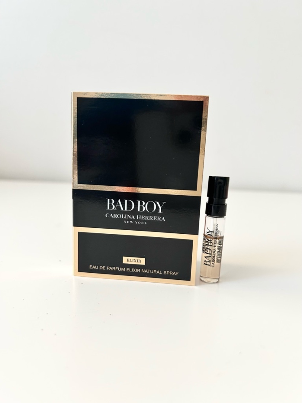 🌸CAROLINA HERRERA Bad Boy Elixir EDP Vial Spray Sample 1.5mL